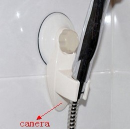Bathroom Spy Camera Shower Nozzle Rack Hidden DVR Spy Camera 32GB